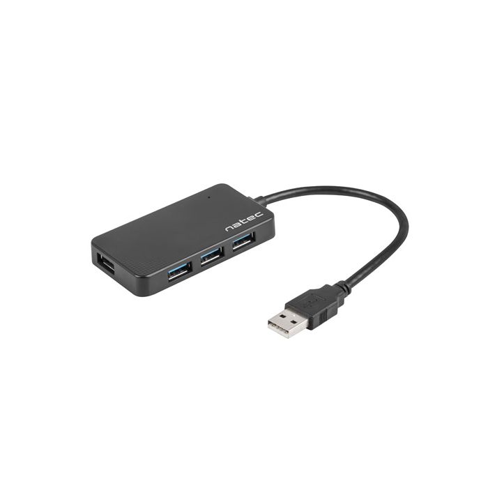 Natec Moth USB 3.0 HUB 4 Ports Black (NHU-1342) Natec Moth USB 3.0 HUB 4 Ports Black (NHU-1342)