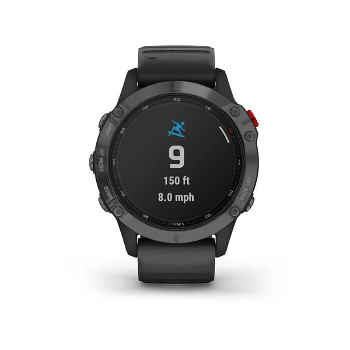 Garmin fenix 6 Pro Solar Edition - Slate gray with black band - Solar (010-02410-15) Garmin fenix 6 Pro Solar Edition - Slate gray with black band - Solar (010-02410-15)