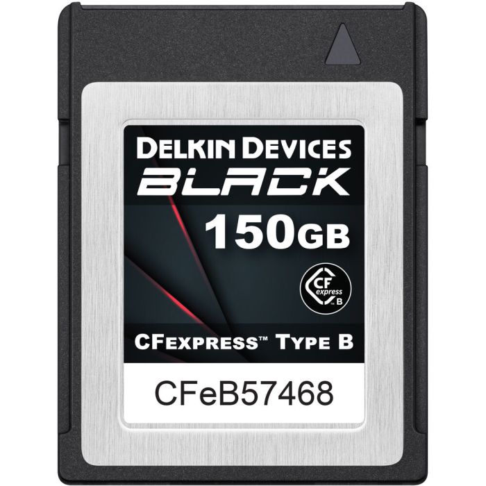 Delkin Devices 150GB BLACK CFexpress Type B 1725/1530 MB/s Memory Card (DCFXBBLK150)