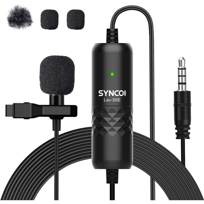 Synco Lav-S6E Omnidirectional Collar Microphone