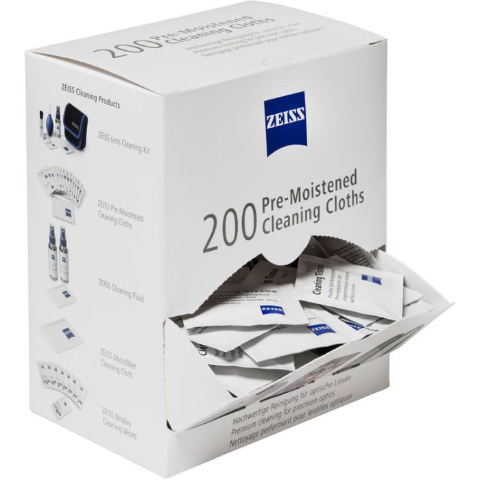 Zeiss Cleaning Wipes 200pcs (2203-468) Zeiss Cleaning Wipes 200pcs (2203-468)