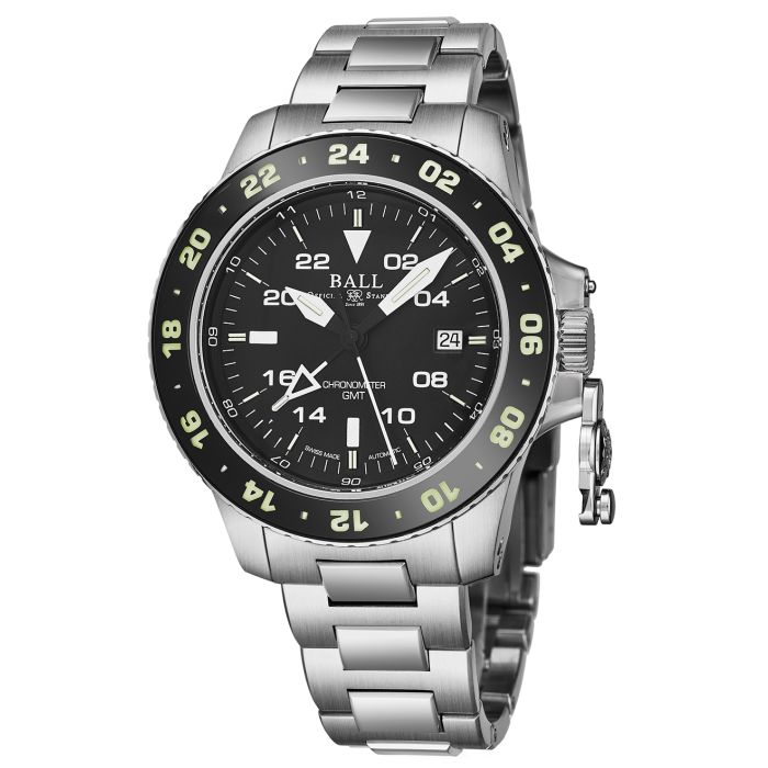 Ball Engineer Hydrocarbon Aero GMT Men's Watch DG2018C-SC-BK Ball Engineer Hydrocarbon Aero GMT Men's Watch DG2018C-SC-BK