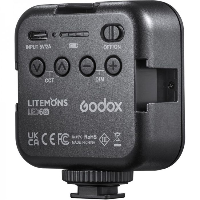 Godox LED6Bi Litemons Bi-color Pocket-Size LED Video Light 3200-6500K Godox LED6Bi Litemons Bi-color Pocket-Size LED Video Light 3200-6500K