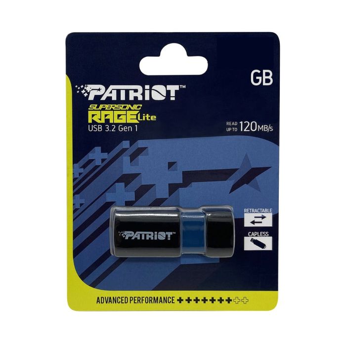 Patriot Memory Supersonic Rage Lite USB flash drive 64 GB USB Type-A 3.2 Gen 1 (3.1 Gen 1) Black, Blue Patriot Memory Supersonic Rage Lite USB flash drive 64 GB USB Type-A 3.2 Gen 1 (3.1 Gen 1) Black, Blue