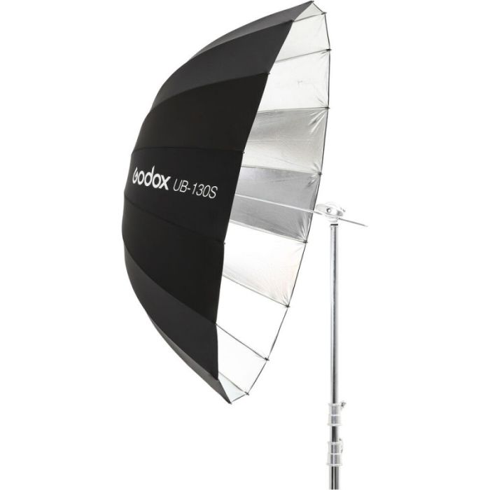Godox UB-130S Silver Parabolic Umbrella Godox UB-130S Silver Parabolic Umbrella