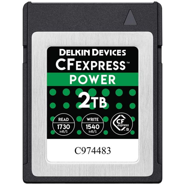 Delkin Devices 2TB CFexpress POWER R1730/W1540 Memory Card (DCFX1-2TB) Delkin Devices 2TB CFexpress POWER R1730/W1540 Memory Card (DCFX1-2TB)