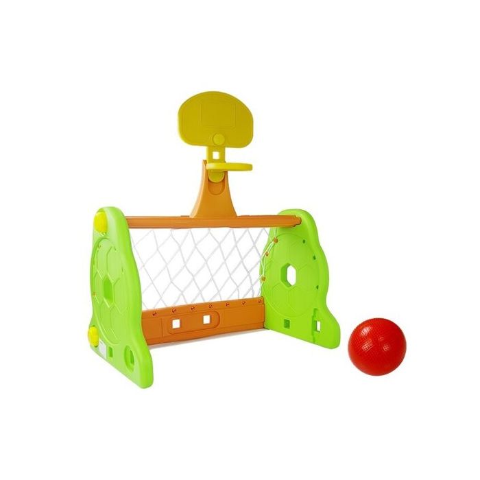 Bērnu Futbola Vārti Ar Basketbola Grozu Zaļi ( LN7917) Bērnu Futbola Vārti Ar Basketbola Grozu Zaļi ( LN7917)