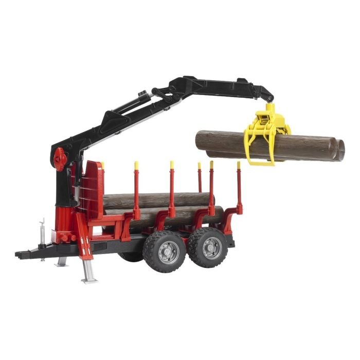 Bruder Forestry Trailer with Loading Crane and Grab (02252) Bruder Forestry Trailer with Loading Crane and Grab (02252)