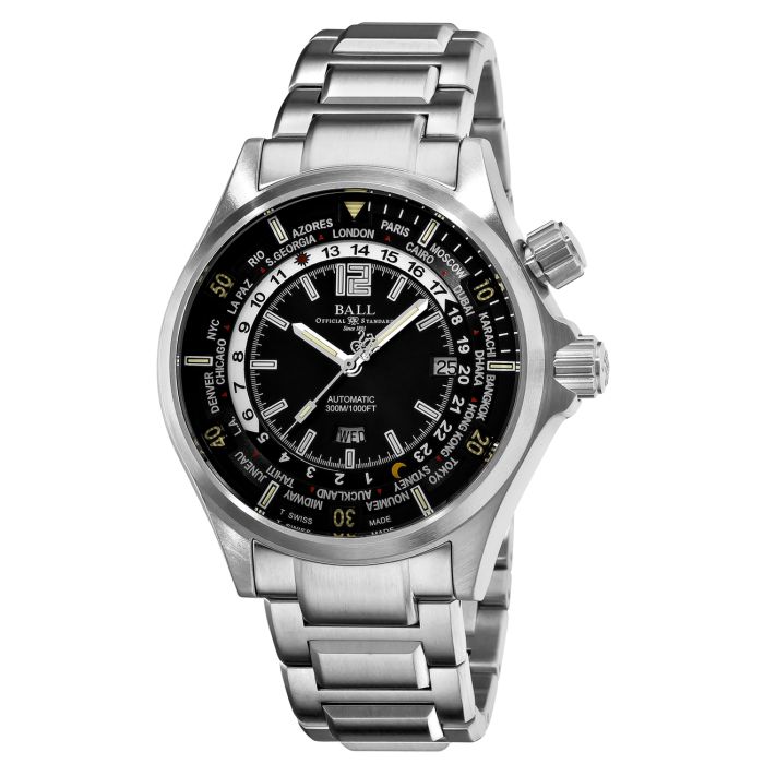 Ball Engineer Hydrocarbon Engineer Master II Diver Worldtime Men's Watch DG2022A-SA-BK