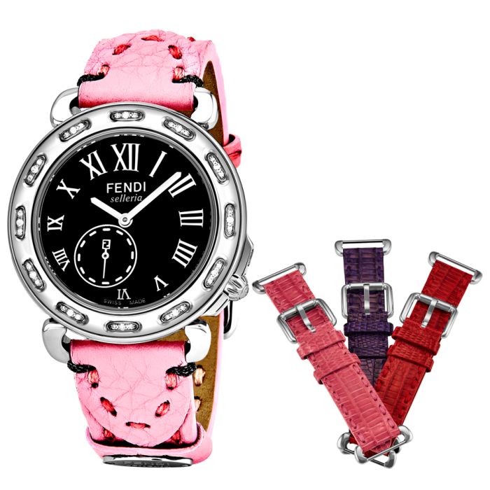Fendi Selleria 3 Additional Straps Set With Ladies Watch F81031DCH/SET4 Fendi Selleria 3 Additional Straps Set With Ladies Watch F81031DCH/SET4