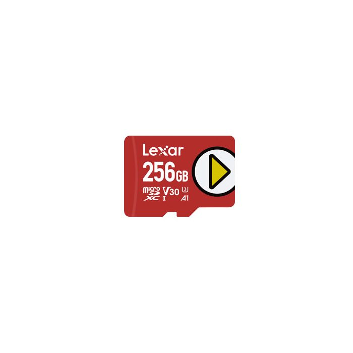 Lexar PLAY microSDXC 256GB UHS-I Card 150MB/s Read Class 10, U3, V30, A1 (LMSPLAY256G-BNNNG) Lexar PLAY microSDXC 256GB UHS-I Card 150MB/s Read Class 10, U3, V30, A1 (LMSPLAY256G-BNNNG)