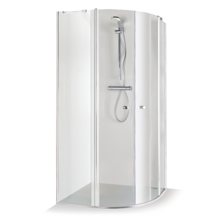 Baltijos Brasta SONATA Shower Enclosure 100x100 Tinted Brown