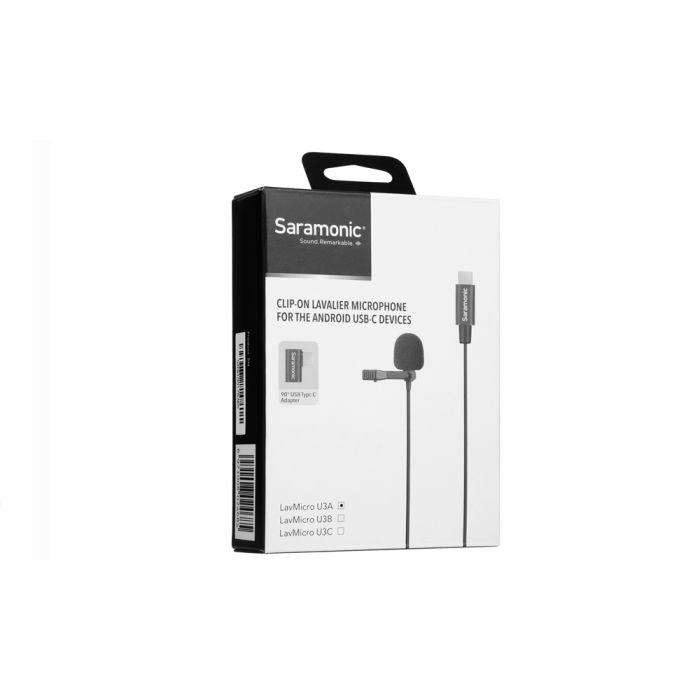 Saramonic LavMicro U3A Omnidirectional Lavalier Microphone with USB Type-C Connector Saramonic LavMicro U3A Omnidirectional Lavalier Microphone with USB Type-C Connector