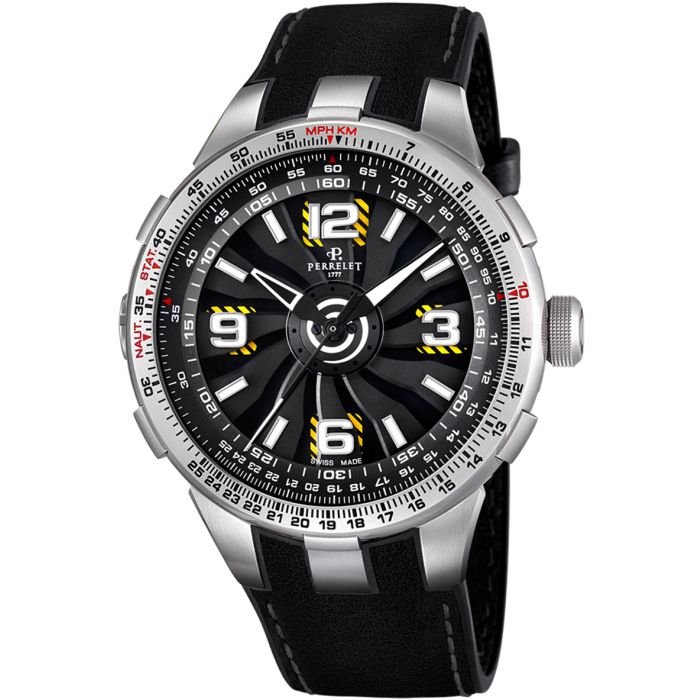 Perrelet Turbine Pilot Men's Watch A1085/1A Perrelet Turbine Pilot Men's Watch A1085/1A