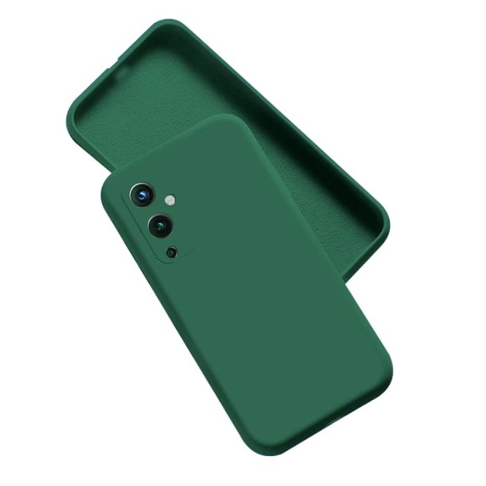 9D Oneplus 9 Silicone Case Midnight Green