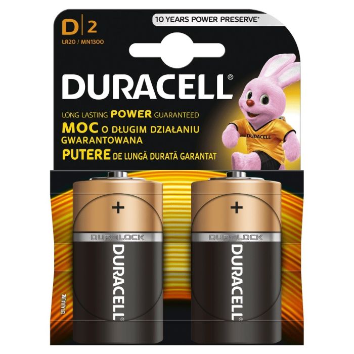 Duracell Basic D X2 Batteries (D/LR20 K2) Duracell Basic D X2 Batteries (D/LR20 K2)