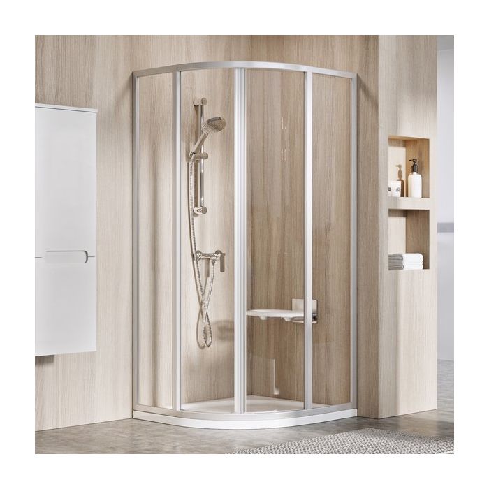 Ravak Shower Corner SKCP4-80 Satin + Polystyrene Pearl (31140U0011) Ravak Shower Corner SKCP4-80 Satin + Polystyrene Pearl (31140U0011)