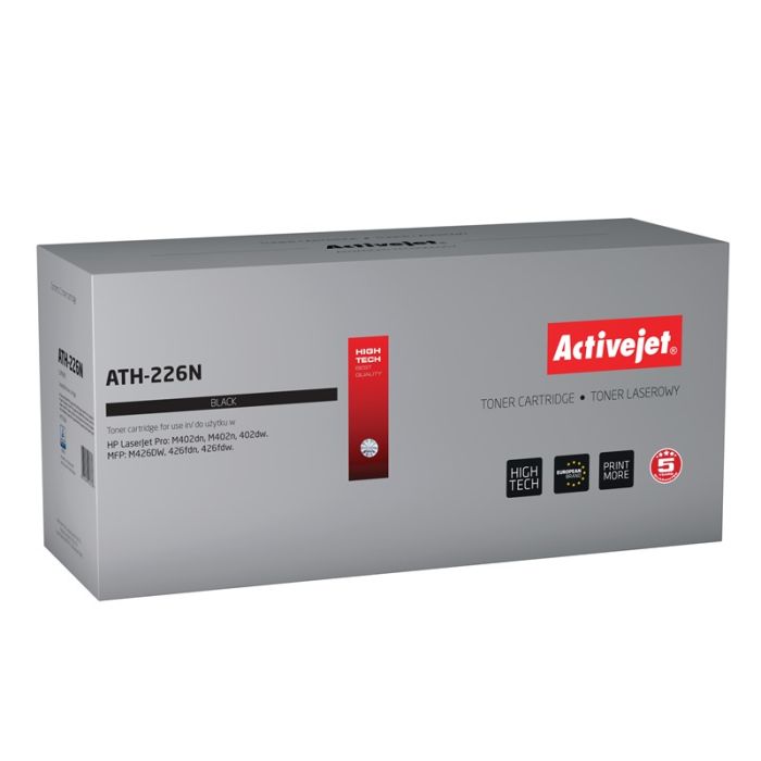 Activejet ATH-226N toner for HP printer HP 226A CF226A replacement Supreme 3100 pages black Activejet ATH-226N toner for HP printer HP 226A CF226A replacement Supreme 3100 pages black