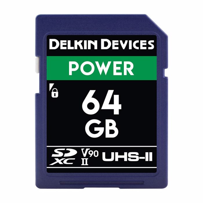 Delkin Power SDXC 64GB Class 10 U3 V90 300/250 MB/s (DDSDG200064G) Delkin Power SDXC 64GB Class 10 U3 V90 300/250 MB/s (DDSDG200064G)
