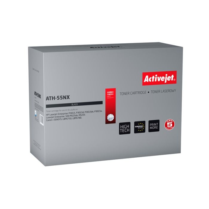 Activejet ATH-55NX toner for HP printer HP 55X CE255X, Canon CRG-724H replacement Supreme 12500 pages black Activejet ATH-55NX toner for HP printer HP 55X CE255X, Canon CRG-724H replacement Supreme 12500 pages black