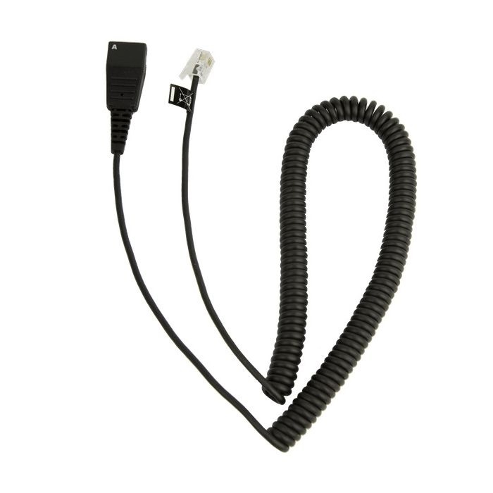 Jabra Cord - QD to Modular RJ Extension Coiled Cord for Cisco IP (8800-01-37) Jabra Cord - QD to Modular RJ Extension Coiled Cord for Cisco IP (8800-01-37)