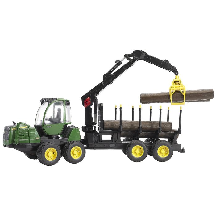 Bruder John Deere 1210E Forwarder with 4 Trunks and Grab (02133) Bruder John Deere 1210E Forwarder with 4 Trunks and Grab (02133)