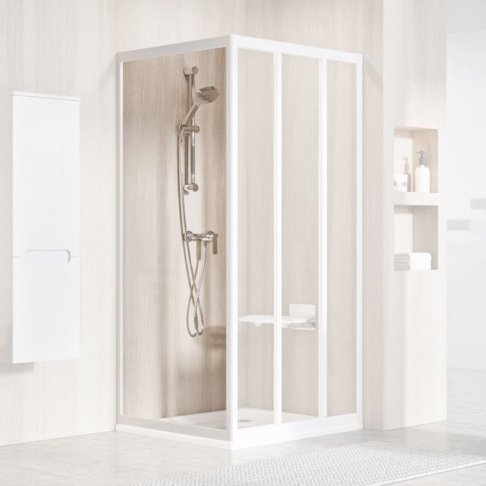Ravak Shower Fxed Wall APSS-90 198 White + Glass Transparent (940701R2Z1) Ravak Shower Fxed Wall APSS-90 198 White + Glass Transparent (940701R2Z1)