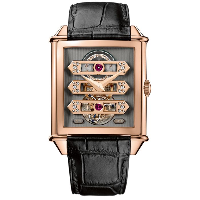 Girard-Perregaux Vintage 1945 Tourbillon Three Gold Bridges Men's Watch 99880-52-000-BA6A