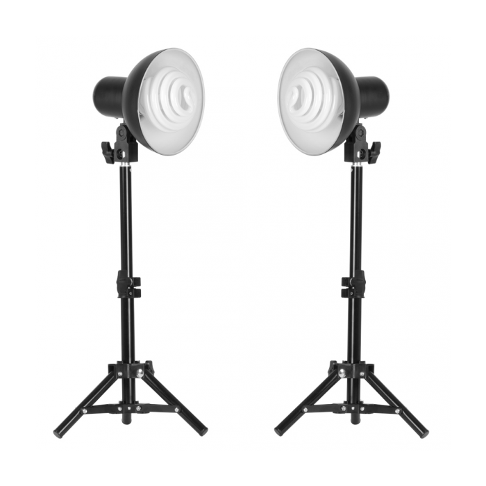 GlareOne Set of Continuous Light Lamp 2x35W (With Stand) GlareOne Set of Continuous Light Lamp 2x35W (With Stand)