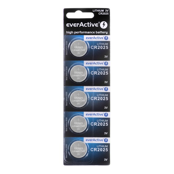 everActive CR2025 5-pcs. Lithium Battery Mini everActive CR2025 5-pcs. Lithium Battery Mini