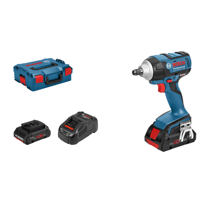 Bosch GDS 18V-EC 250, 2x4.0Ah ProCORE18V, 1880CV L-Boxx (06019D8105) Bosch GDS 18V-EC 250, 2x4.0Ah ProCORE18V, 1880CV L-Boxx (06019D8105)