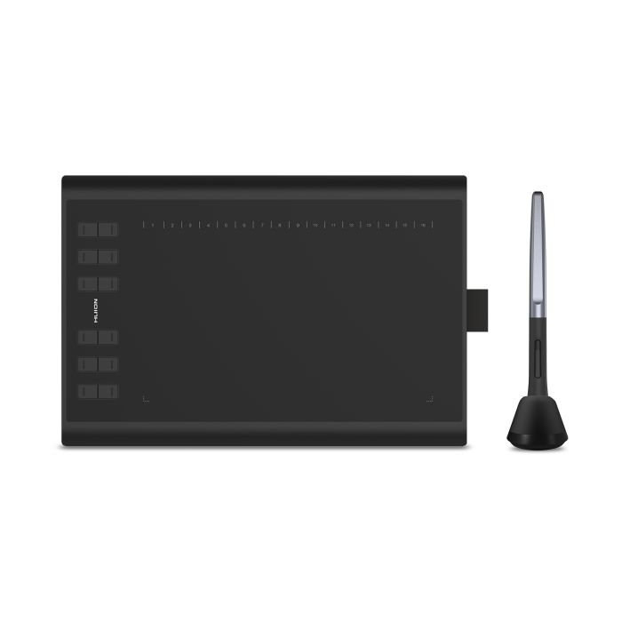 HUION H1060P graphic tablet 5080 lpi 254 x 158.8 mm USB Black HUION H1060P graphic tablet 5080 lpi 254 x 158.8 mm USB Black