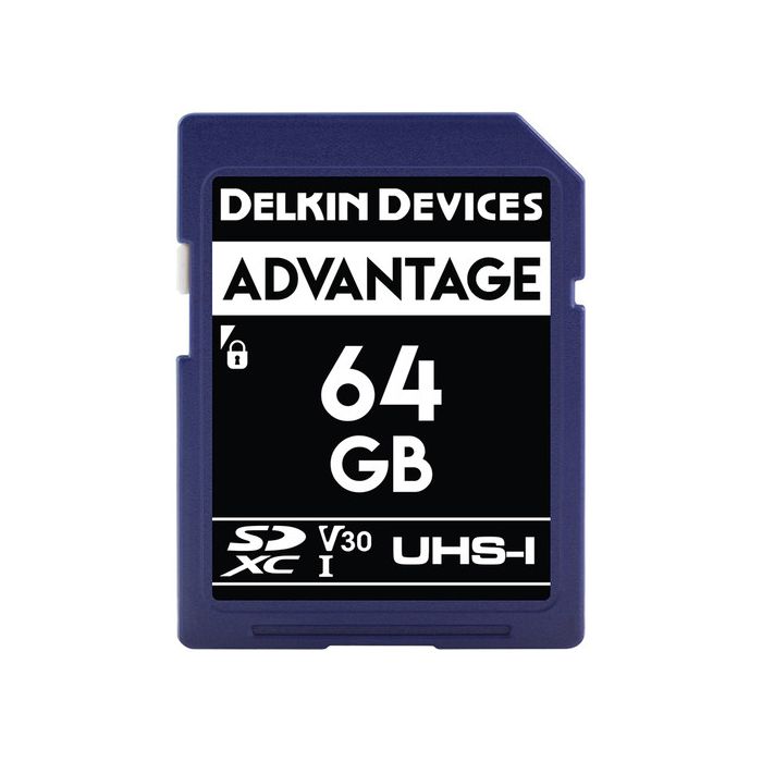 Delkin Advantage SDXC 64GB Class 10 U3 V30 90/90 MB/s (DDSDW63364GB) Delkin Advantage SDXC 64GB Class 10 U3 V30 90/90 MB/s (DDSDW63364GB)
