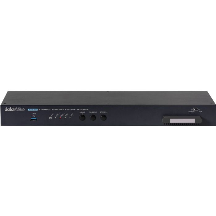 Datavideo NVS-40 4 Channel Streaming Encoder/ Recorder Datavideo NVS-40 4 Channel Streaming Encoder/ Recorder