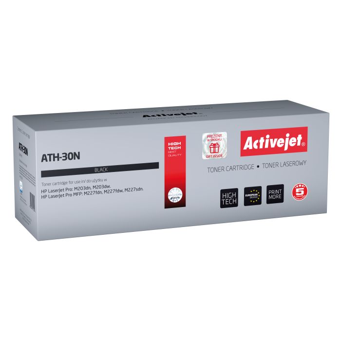 Activejet ATH-30N toner for HP printer HP 30A CF230A replacement Supreme 1600 pages black Activejet ATH-30N toner for HP printer HP 30A CF230A replacement Supreme 1600 pages black