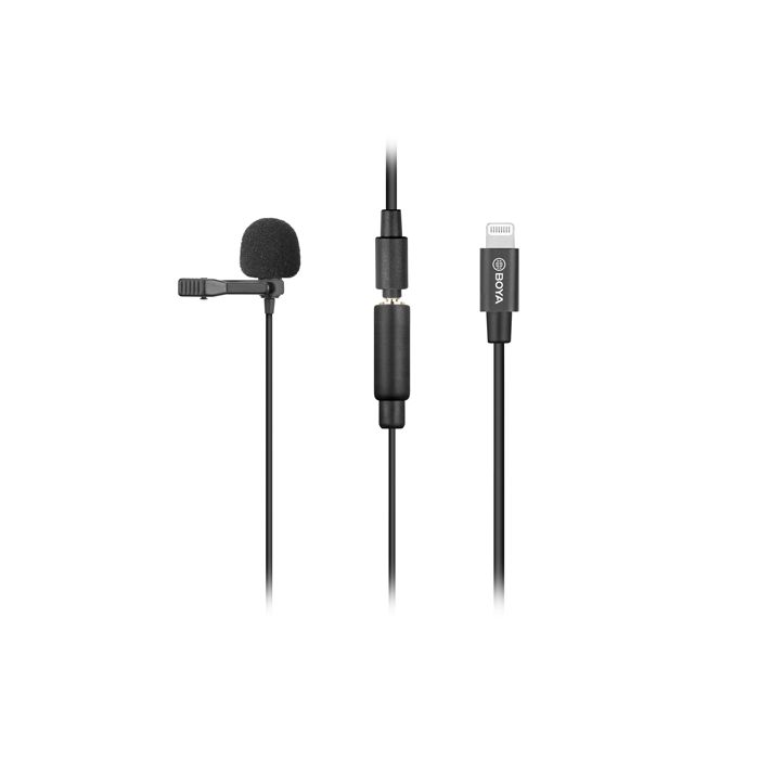 Boya BY-M2 Clip-on Lavalier Microphone for iOS Devices Boya BY-M2 Clip-on Lavalier Microphone for iOS Devices
