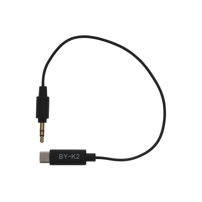 Boya Universal Adapter BY-K2 3.5mm TRS to USB-C Boya Universal Adapter BY-K2 3.5mm TRS to USB-C