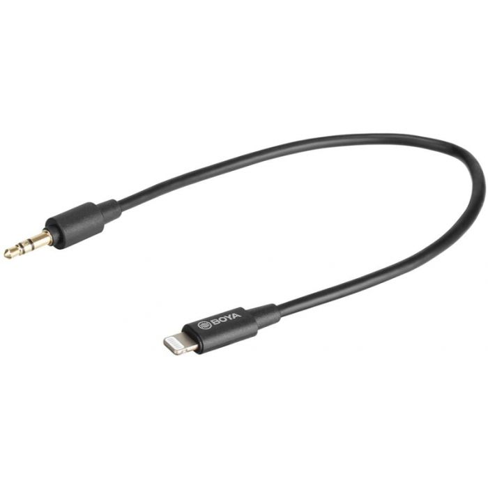 Boya Universal Adapter BY-K1 3.5mm TRS to Lightning Boya Universal Adapter BY-K1 3.5mm TRS to Lightning