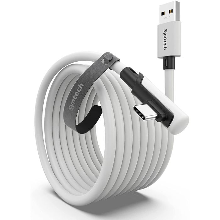 Syntech USB-C 5M Link Cable for Oculus/Meta Quest 2/1 And PC/Steam VR Syntech USB-C 5M Link Cable for Oculus/Meta Quest 2/1 And PC/Steam VR