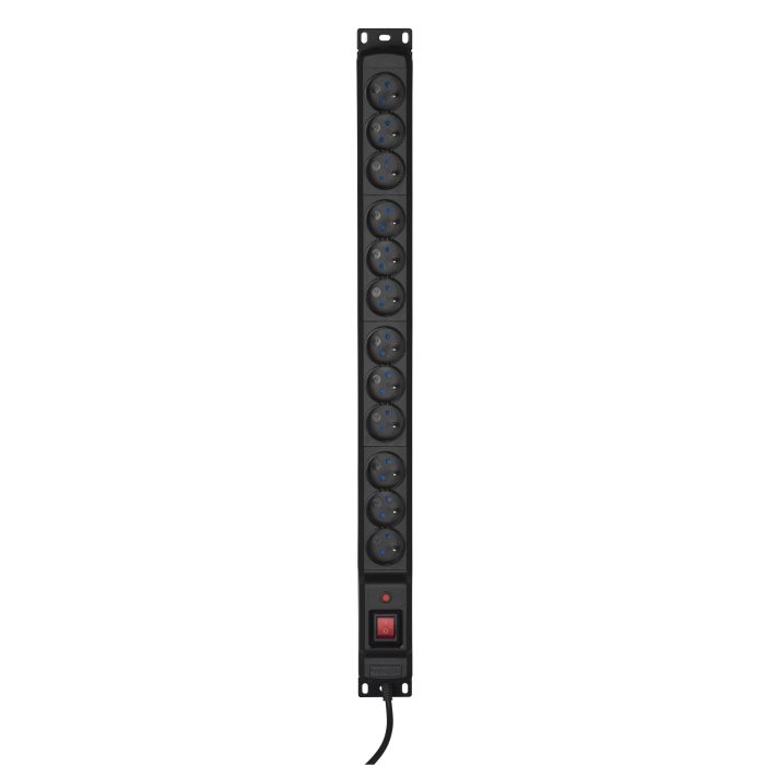 Activejet COMBO 12 socket power strip 5m black Activejet COMBO 12 socket power strip 5m black