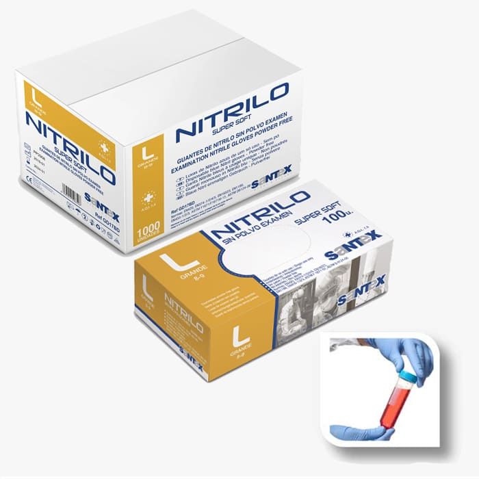 Santex Nitrilo cimdi izmērs liels 8-9 100 gab. Santex Nitrilo cimdi izmērs liels 8-9 100 gab.