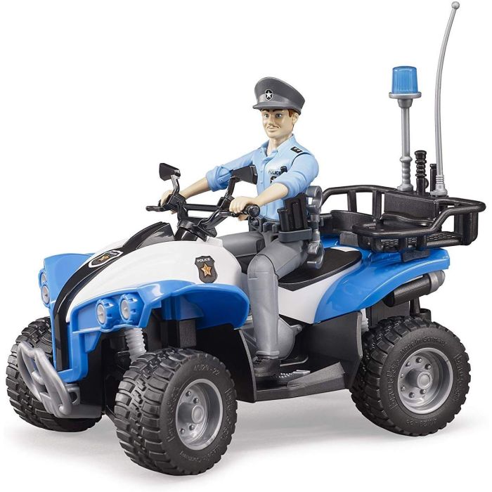 Bruder Quad With Policeman and Accessories (63010) Bruder Quad With Policeman and Accessories (63010)