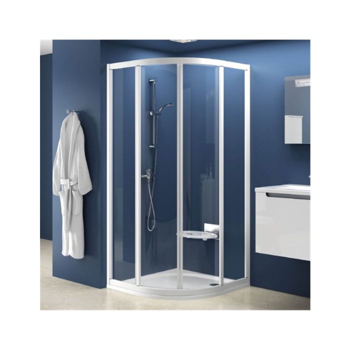 Ravak Shower Corner SKCP4-90 White + Glass Transparent (3117O102Z1) Ravak Shower Corner SKCP4-90 White + Glass Transparent (3117O102Z1)