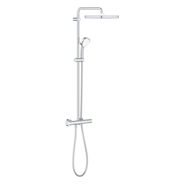 Grohe Tempesta Cosmopolitan 250 Dušas Termostata Sist. Ar Kvadrātveida Augšējo Galvu, Hromēta (26689000) Grohe Tempesta Cosmopolitan 250 Dušas Termostata Sist. Ar Kvadrātveida Augšējo Galvu, Hromēta (26689000)