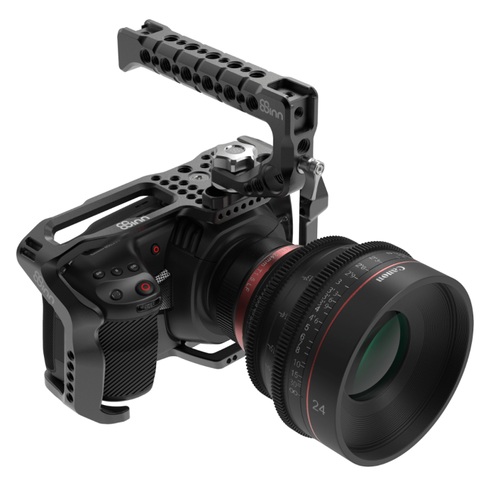 8Sinn BM Pocket Cinema Camera 4K / 6K Cage + Top Handle Scorpio (Include 8-AR28MMM) (HDMI & USB-C cable clamp not included) 8Sinn BM Pocket Cinema Camera 4K / 6K Cage + Top Handle Scorpio (Include 8-AR28MMM) (HDMI & USB-C cable clamp not included)