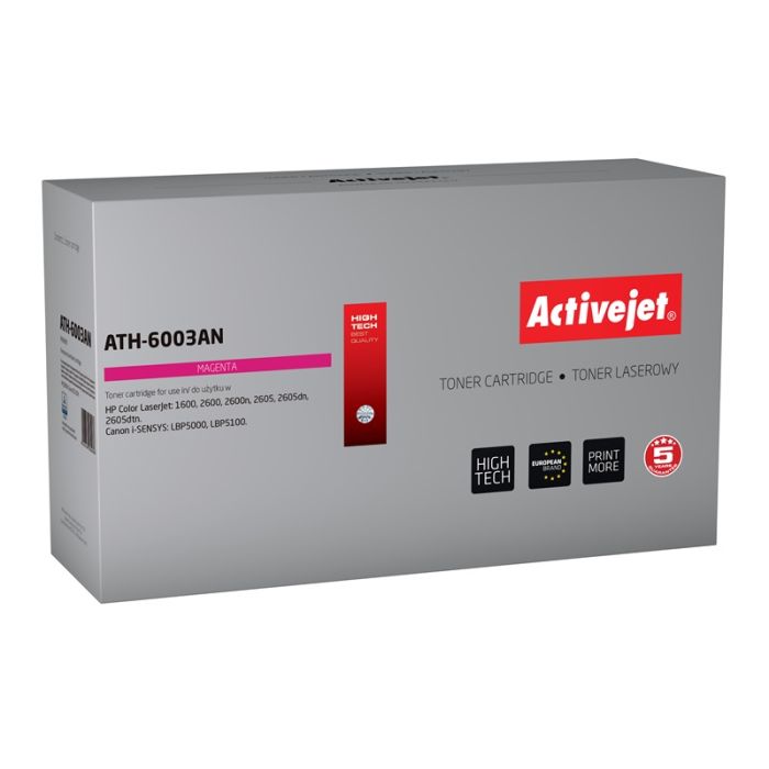 Activejet ATH-6003AN HP 124A Q6003A, Canon CRG-707M replacement Premium 2000 pages magenta Activejet ATH-6003AN HP 124A Q6003A, Canon CRG-707M replacement Premium 2000 pages magenta