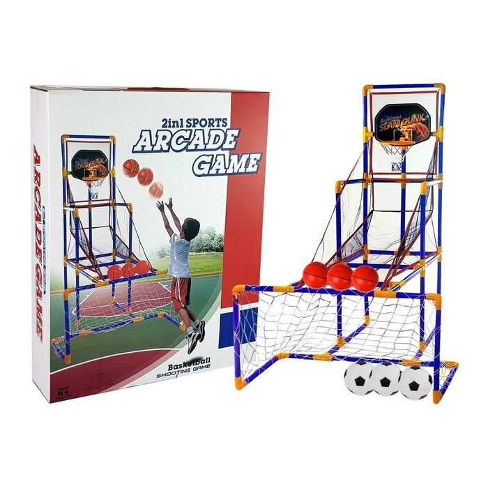 Basketbola Un Futbola Komplekts Ar Bumbām (LN9188) Basketbola Un Futbola Komplekts Ar Bumbām (LN9188)
