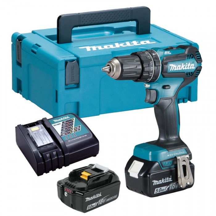 Makita DHP485RTJ (2x5.0Ah) Triecienurbjmašīna LXT Makita DHP485RTJ (2x5.0Ah) Triecienurbjmašīna LXT