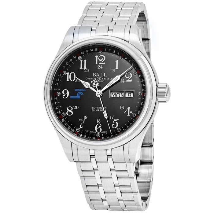 Ball Trainmaster Cleveland Men's Watch NM1058D-S10J-BK Ball Trainmaster Cleveland Men's Watch NM1058D-S10J-BK