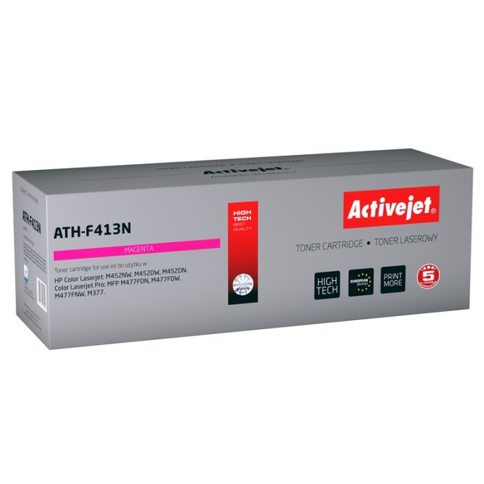 Activejet ATH-F413N toner for HP printer HP 410A CF413A replacement Supreme 2300 pages magenta Activejet ATH-F413N toner for HP printer HP 410A CF413A replacement Supreme 2300 pages magenta